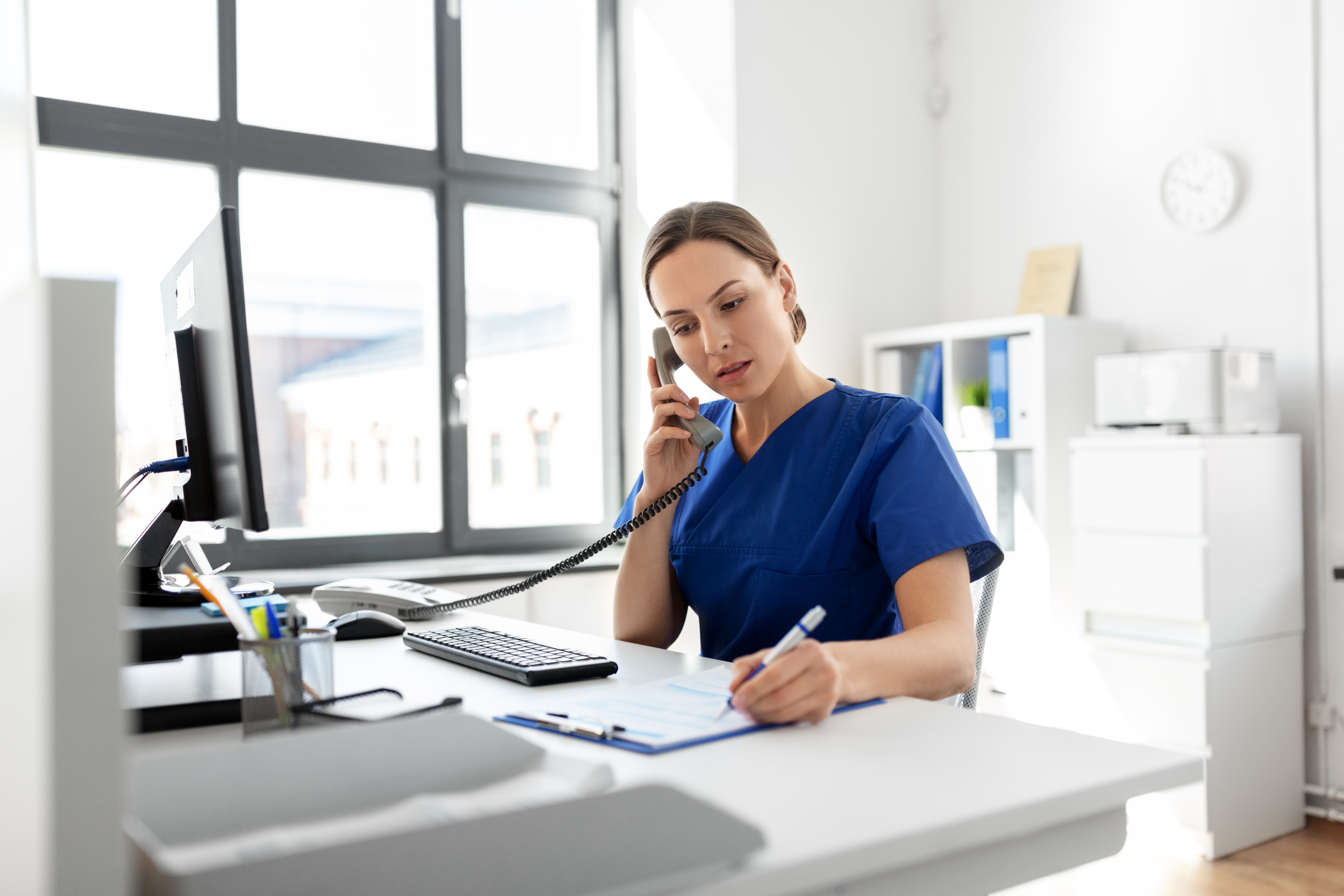 Clinical Medical Assistant on the phone